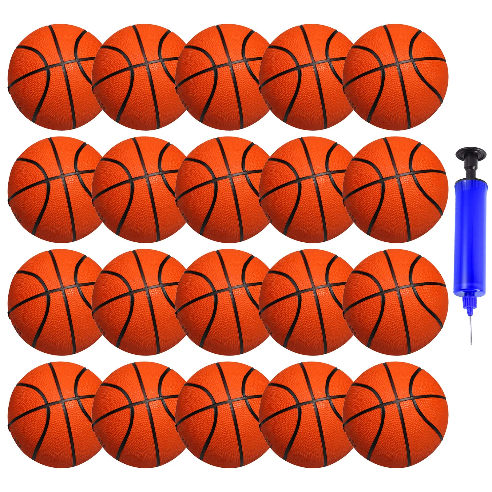 10/20 шт. мини мяч и надувной насос ABS портативный спортивный мяч спортивные товары набор 10 см ПВХ надувной баскетбол с подкладкой для детей подарок