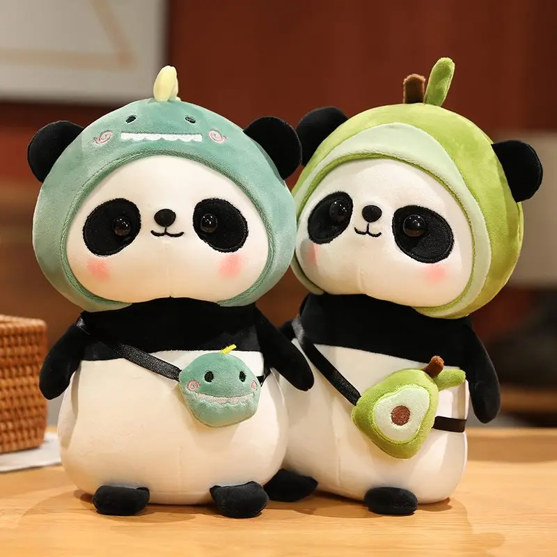 

Cute Cartoon Panda Plush Toys Cosplay Avocado Dinosaur Rabbit Unicorn Star Sunflower Animal Stuffed Doll Kids Girls Gift