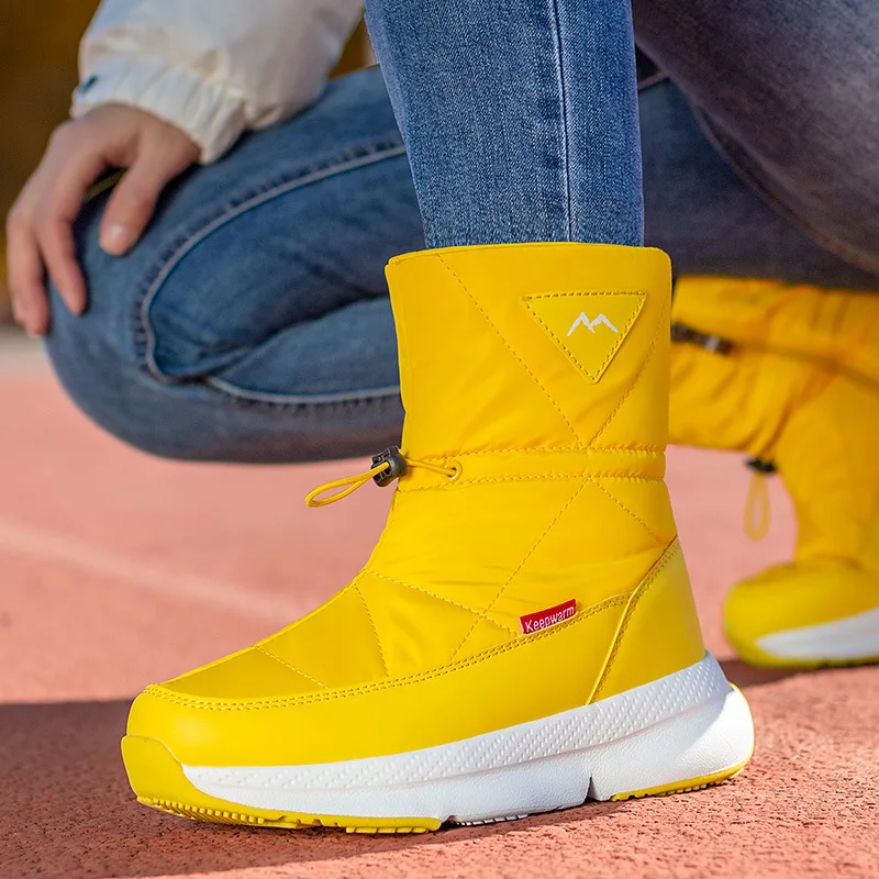 

Padded Women's Non-slip Snow Boots Thick Warm Light Casual Cotton Winter Sports Shoes