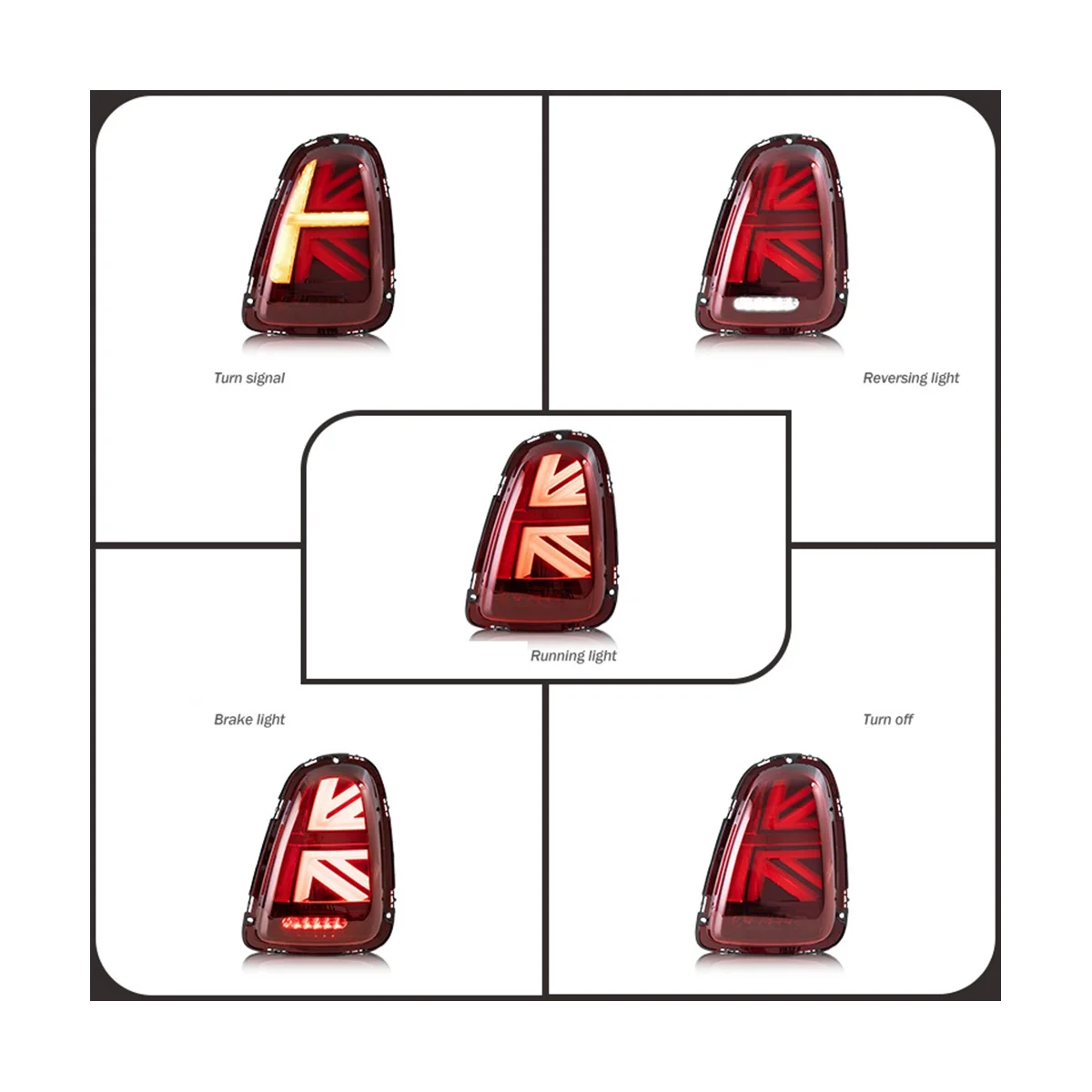 1 пара задний фонарь для BMW MINI R56 R57 R58 R59