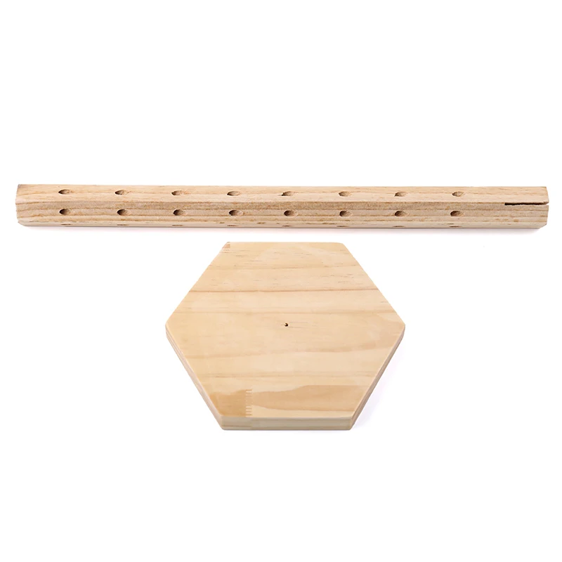 

1 шт., деревянная подставка с 48 отверстиями, 360 °