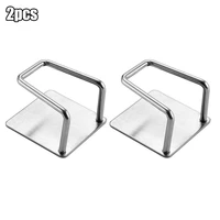 2pcs sponge holder stainless steel free punching kitchen drainage rack adhesive sink wire ball holder bathroom accessories