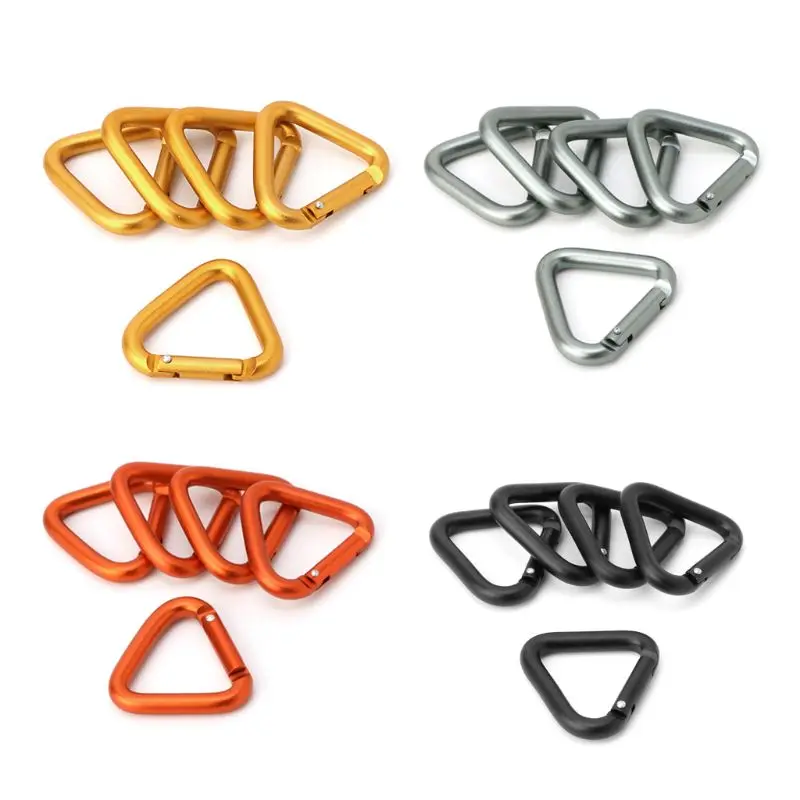 

5 Pcs Aluminum Alloy for TRIANGLE Carabiner Quick Link Locking Carabiner