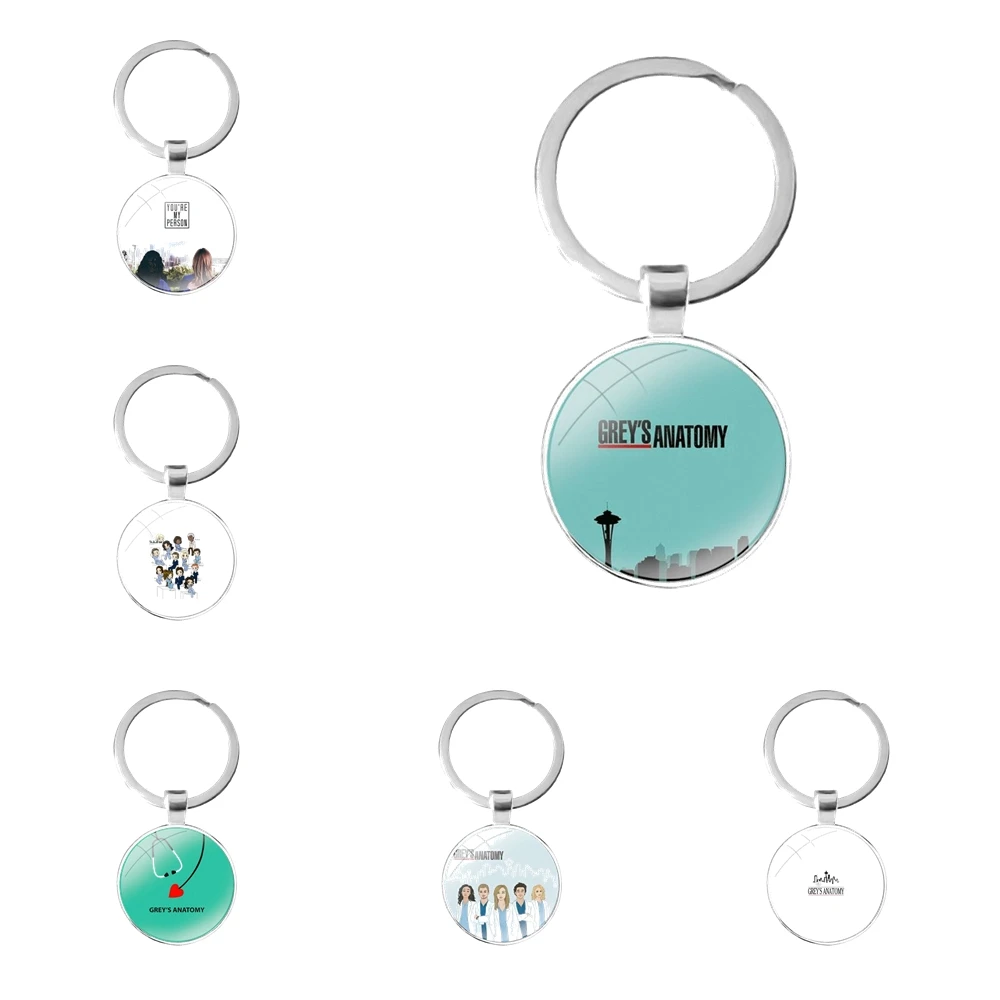 

Мультяшный Креативный дизайн модный серый Анатомия стеклянный кабошон брелок для автомобиля Брелки Подарки