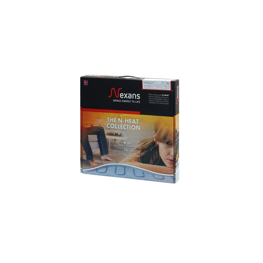 Тонкий теплый пол Nexans MILLICABLE FLEX 1800 Вт 123.5 п.м. 12 м2 |