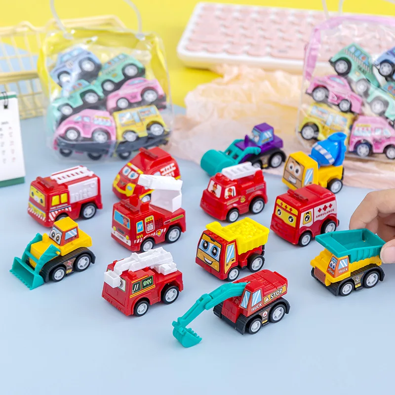 

6 шт./комплект, детский автомобиль-пожарная машина