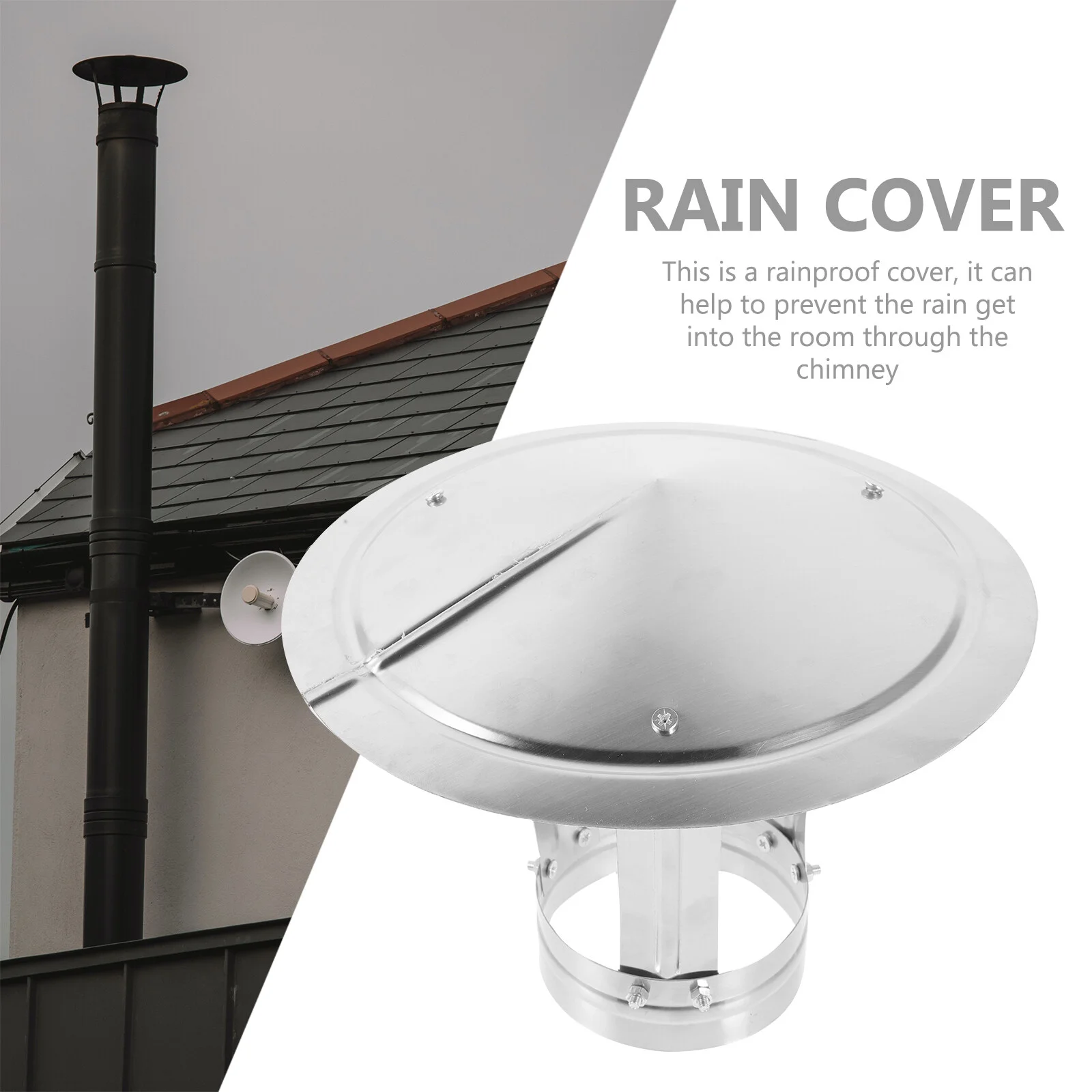 

Tube Chimney Flue Caps Protector Pipe Rv Covers Roof Funnel Outer Diameter