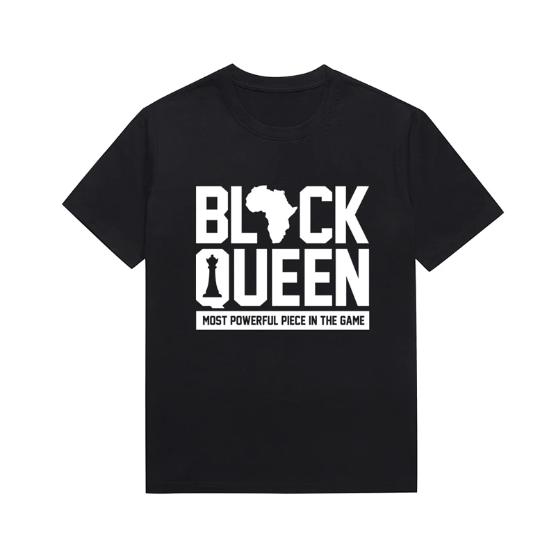 Черная Королева Melanin футболка из хлопка