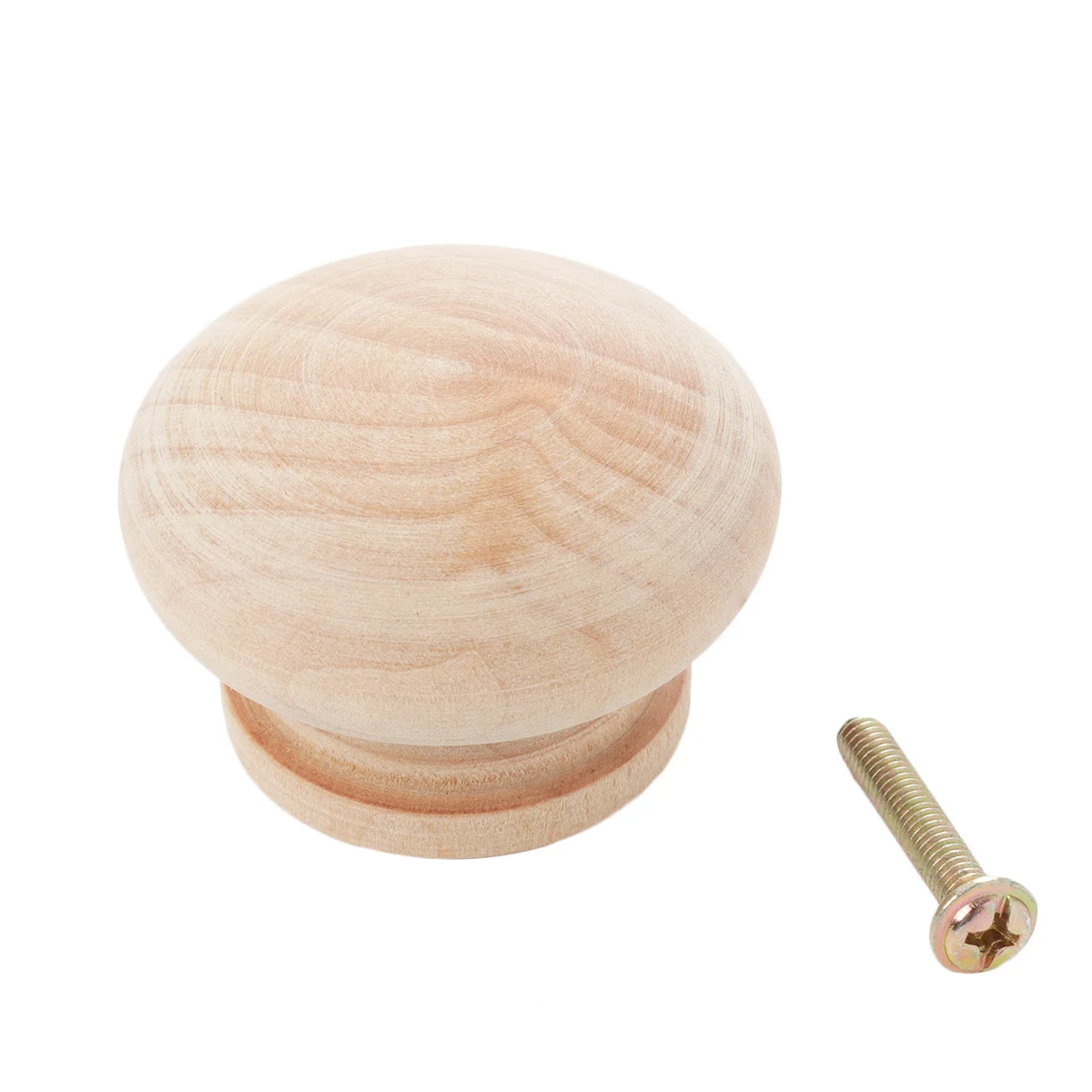 

15PCS Round Drawer Knob Wooden Cabinet Pull Knob Chic Wood Cabinet Handle Single Hole Beech Circular Pull Knobs Exquisite