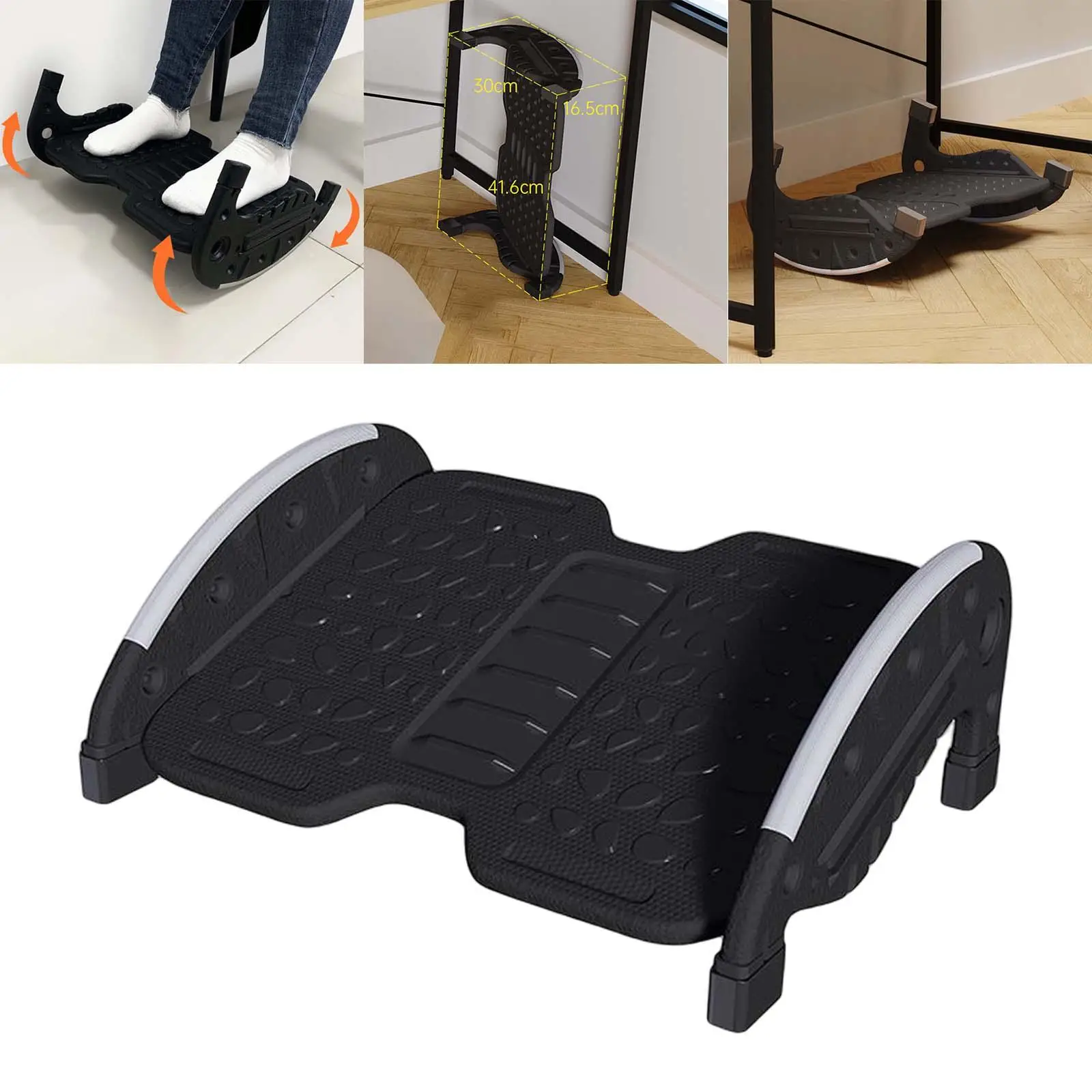 

Under Desk Footrest Dynamic Static Switching Improves Posture and Circulation Improve Sitting Posture Anti Skid Rubber Pads