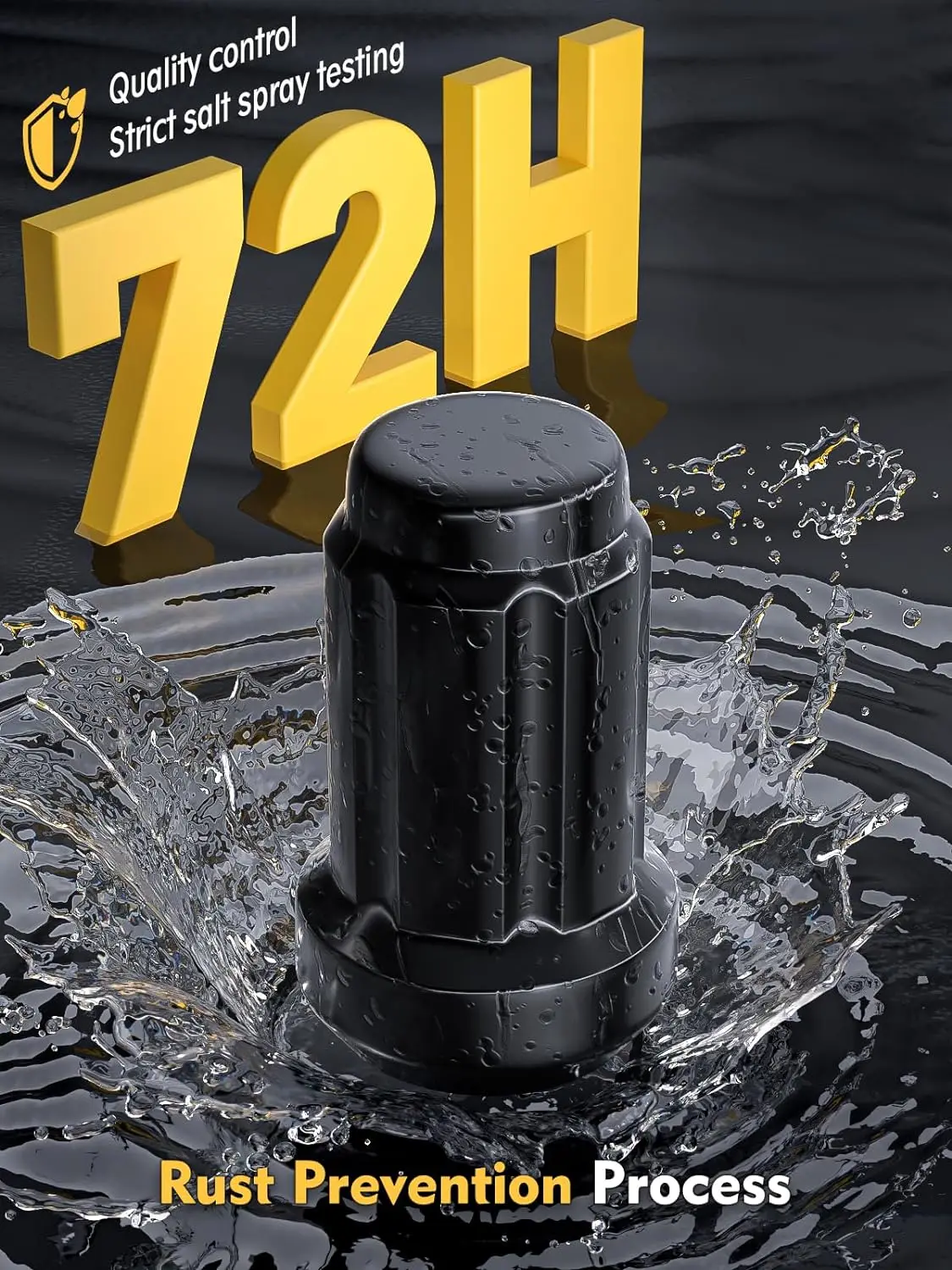 Зажимные Гайки MIKKUPPA 24 шт. M12x1.25 замена для 2005-2015 Armada 2004-2019 Titan 1995-2004 пикап Черное