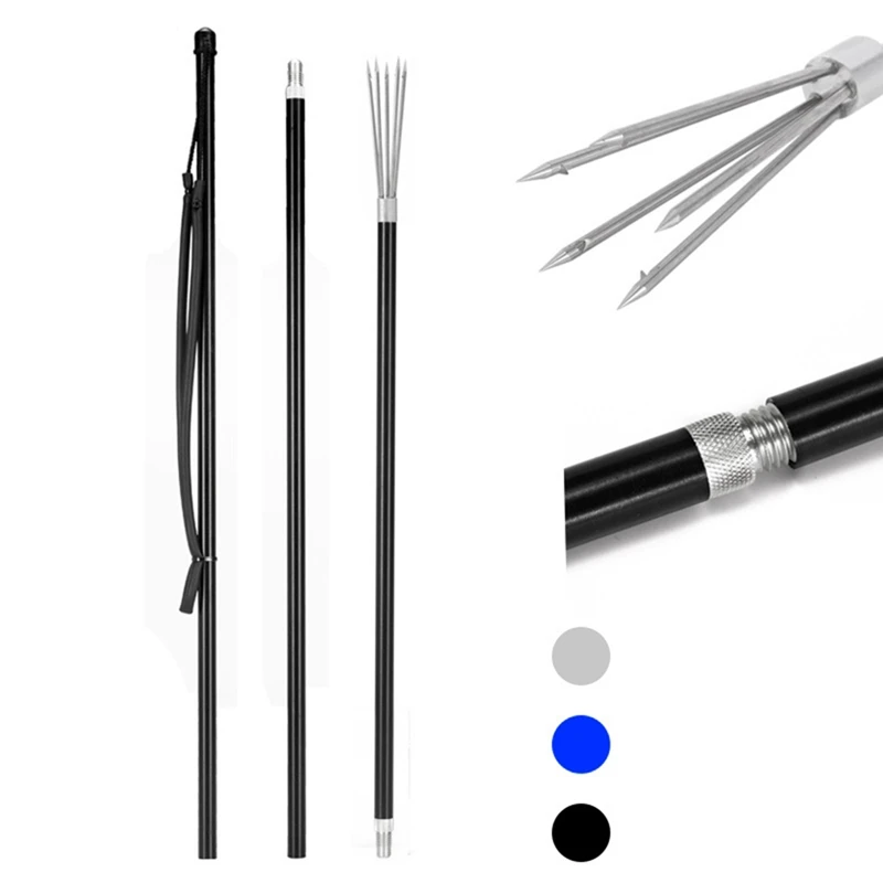 Рыболовный гарпун из алюминиевого сплава 3-секционный наконечник гарпуна с