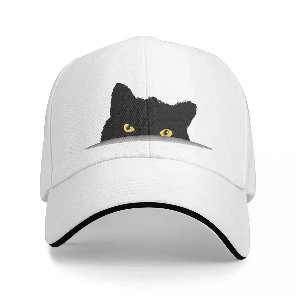 Бейсболка в стиле хип-хоп для мужчин и женщин Регулируемая Кепка кэжуал с черным