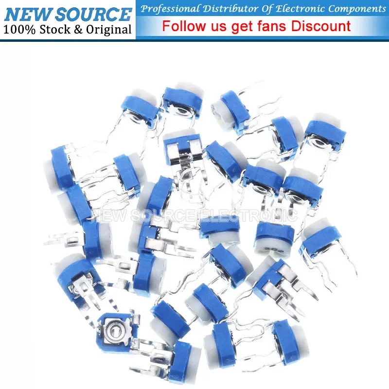 130 шт. = 13 видов RM-065 потенциометра обрезки 100 Ом-1 МОм переменные резисторы комплект