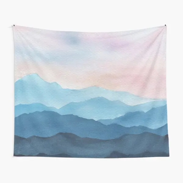 

Голубые абстрактные гобелены, домашнее одеяло, Дорожный Коврик, художественное печатное декоративное настенное цветное полотенце для гостиной