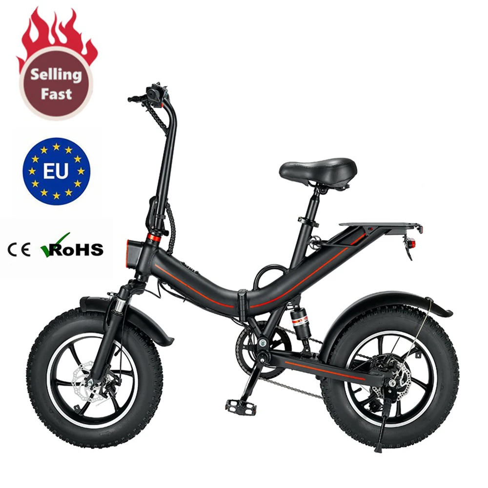 

CAMORO EU Warehouse V6 Electric Bicycle Ebike For Adults 500W 750W Folding Fat Tire E Bike
