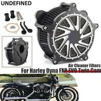 for harley touring road king street glide road glide dyna twin cam softail motorcycle cnc air cleaner filter intake system black