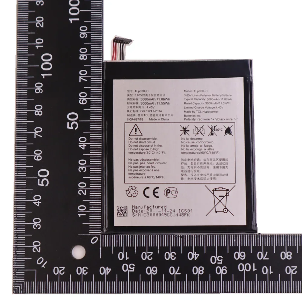 Новый оригинальный аккумулятор TLP030JC емкостью 3000 мАч для Alcatel One Touch A3 XL 9008 9008X 9008D
