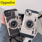 Чехол для телефона в стиле ретро с 3D камерой для iPhone 13 12 Mini 11 Pro Max, чехол с ремешком с защитой от потери для iPhone X R XS Max 8 7 6 6S Plus SE2, чехол