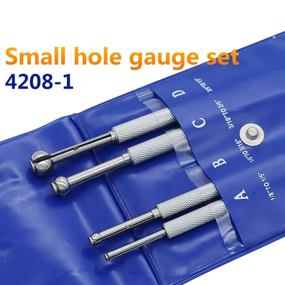

4 Small Hole Gauge Telescoping Gauges Set Full Ball Type Gauge 0.125 - 0.5