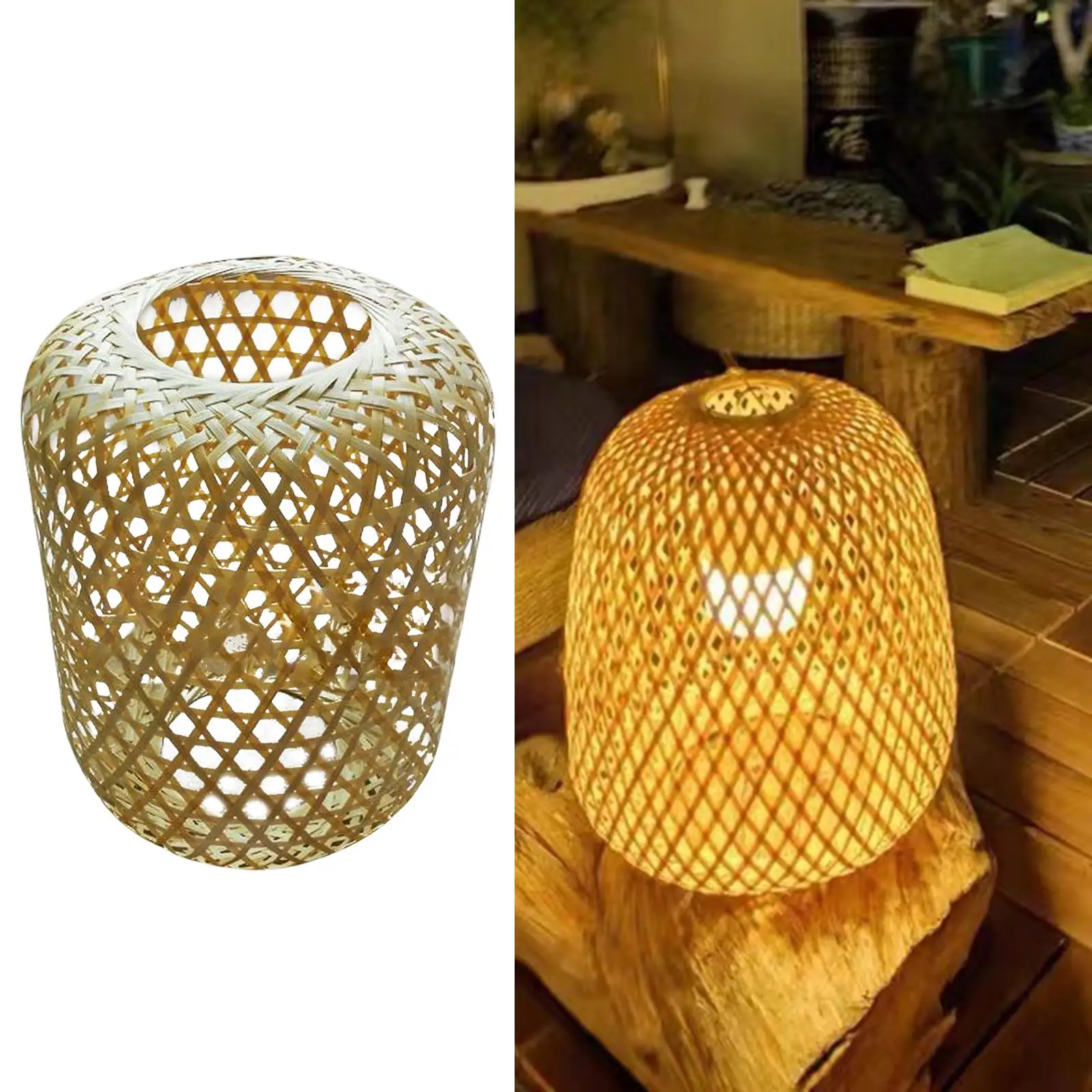 

Bamboo Lamp Shade Ceiling Light Fixture Lampshade Pendant Light Nursery