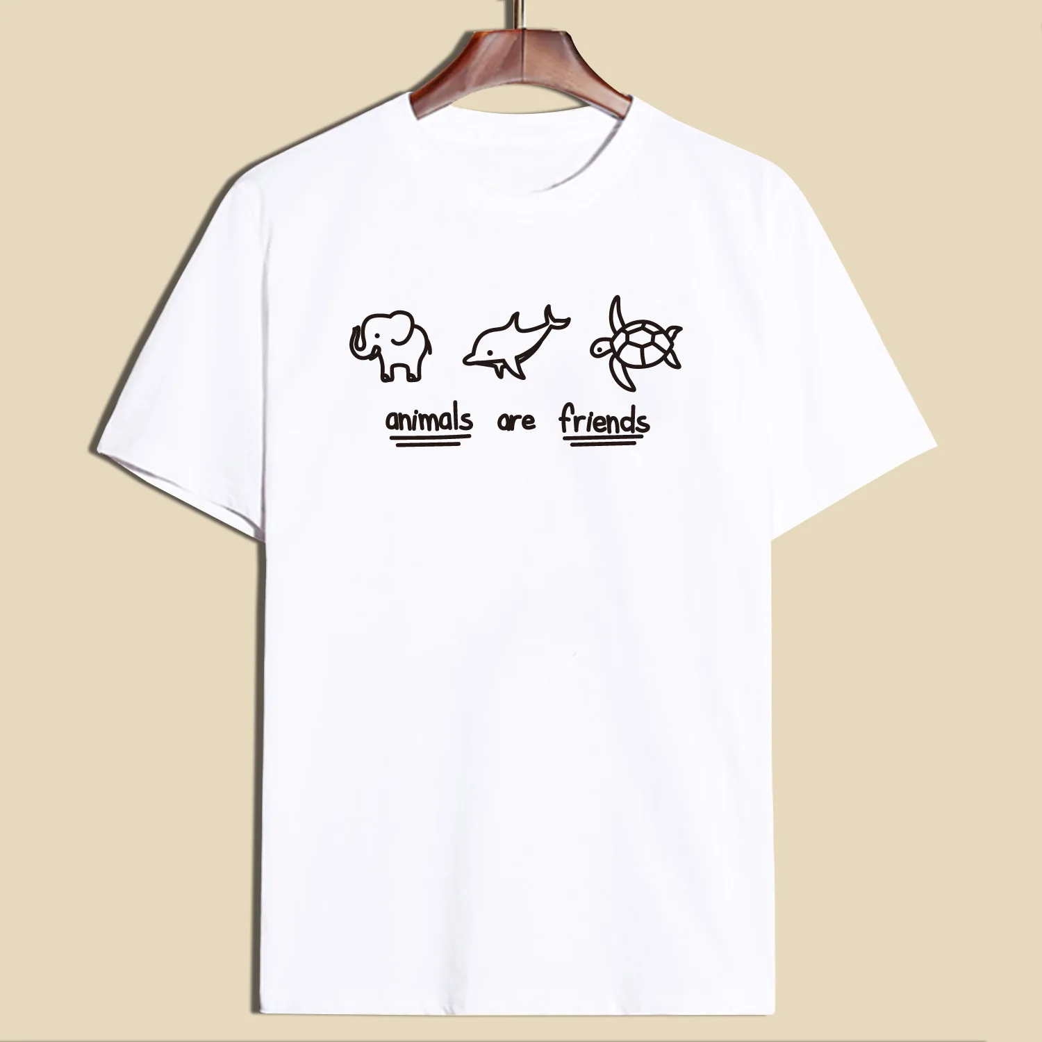 

Женская футболка с коротким рукавом и круглым вырезом