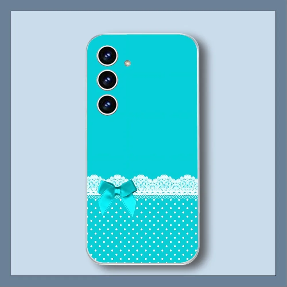 Синий чехол для телефона A-ti-ffany Samsung Galaxy A52 A12 A51 S21 Edge S22 ULTRA S23 S20LITE Plus Ultra Transparent Cover