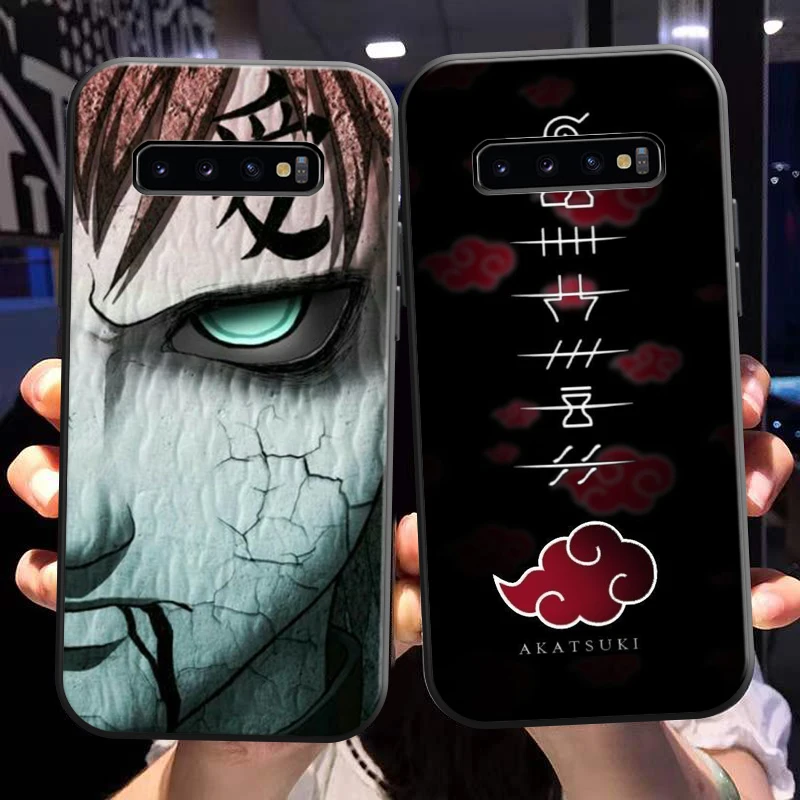 

Naruto Akatsuki Anime For Samsung Galaxy S10 S10 Plus S10E S10 Lite S10 5G Phone Case Carcasa TPU Liquid Silicon Black Coque