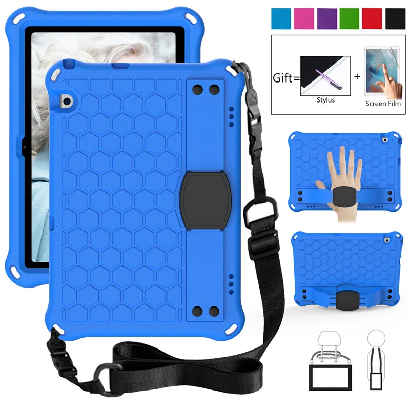 

Kids Case for Huawei Mediapad T3 T5 10 10.1 Inch Tablet Hand Strap EVA Shockproof Full Body Cover for Huawei Honor Tablet 5 Case