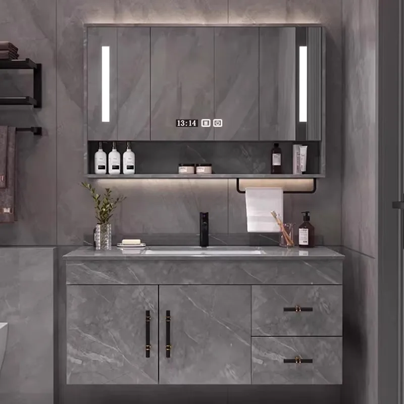 Многофункциональная Мебель для дома угловая деревянная раковина с выдвижными