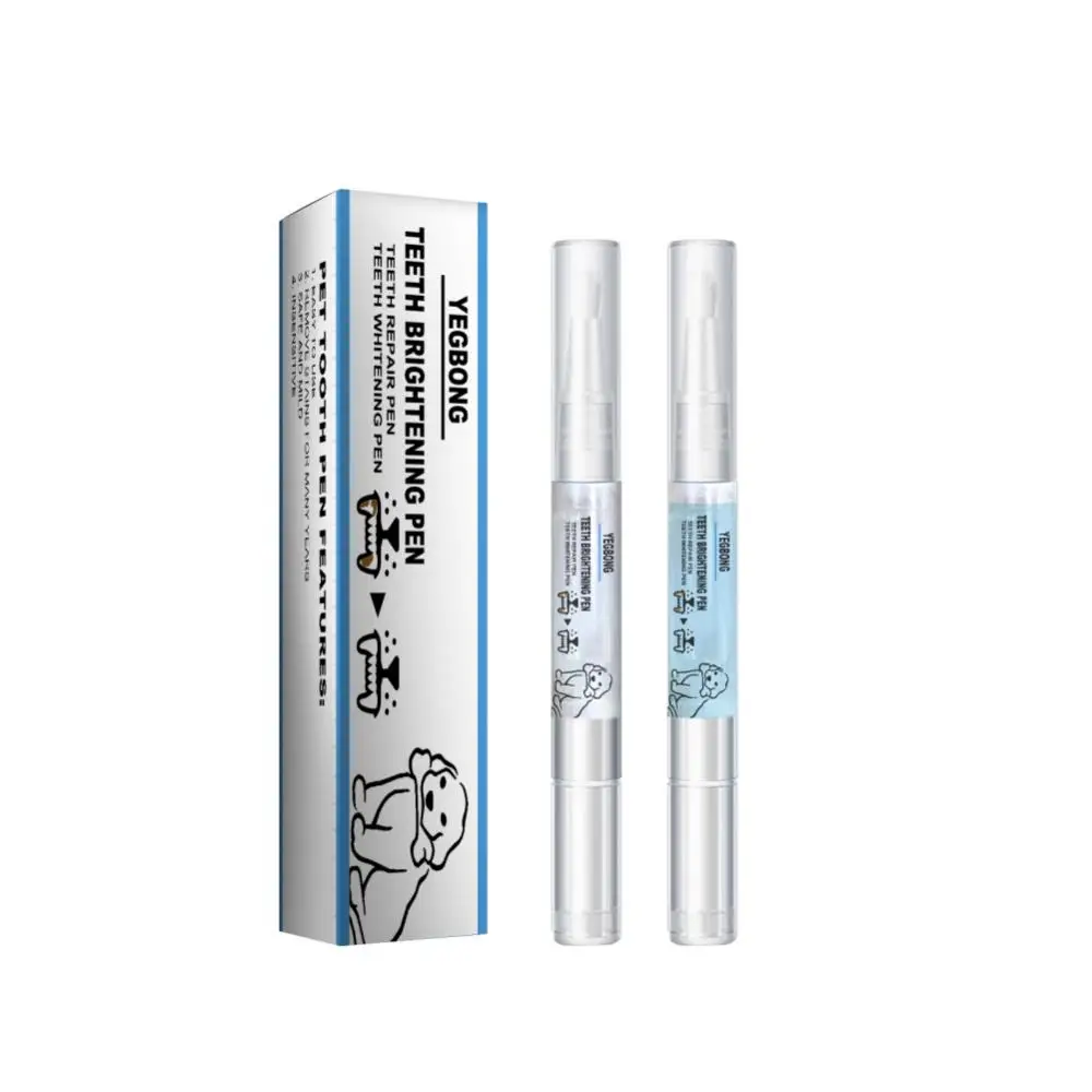

5ml Pets Teeth Cleaning Pen Dog Oral Grooming Tools Fresh Breath Mild Dispel Tartar Teeth Whitening Pen Household Pet Supplies