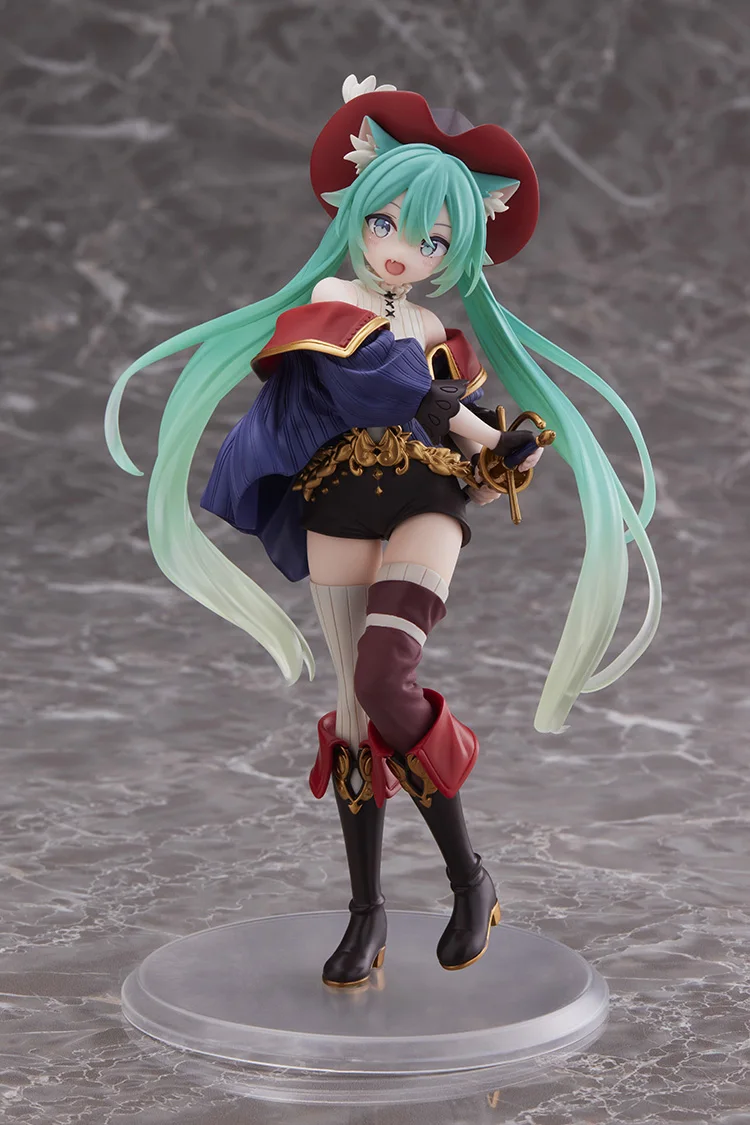 In Stock Original TAITO Hatsune Miku Vocaloid Fairy Tale Series Puss in Boots 18Cm Pvc Anime Figure Action Figures Model Toys images - 6