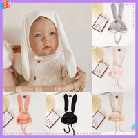 autumn cute baby bunny big ear hat toddler infant knitted cap girls boys soft beanie bonnet newborn photography props