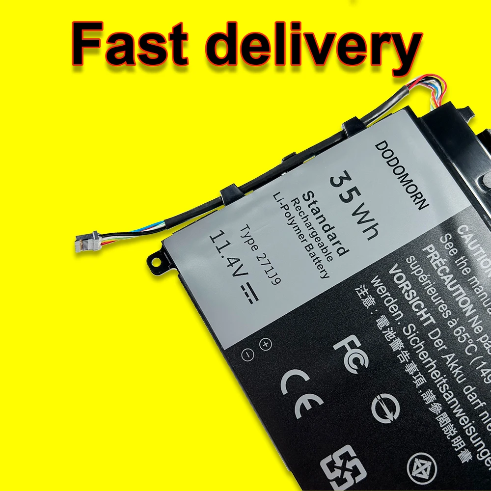 Аккумулятор 271J9 для ноутбуков Dell Latitude 13 7000 7350 серия YX81V GWV47 0GWV47 высококачественный