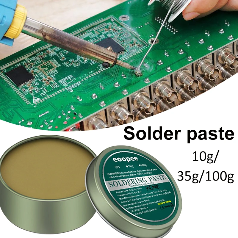 Паяльная паста профессиональная ремонтная не содержит свинца средней