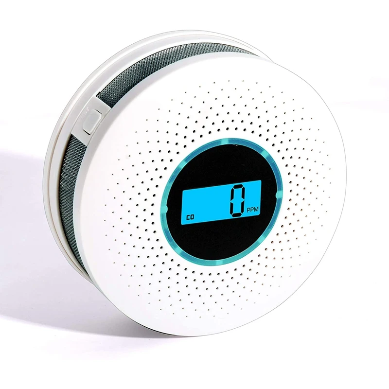 

Carbon Monoxide Detector Smoke Detector High Accuracy CO Alarm with Sound Warning and Digital LCD Display