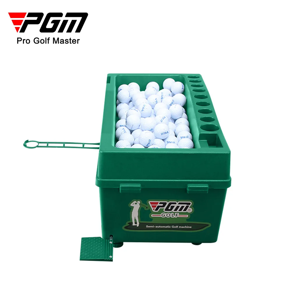 PGM Semi-automatic Golf Ball Machine Golf Tee Machine ABS Material Golf Clubs Ball Holder Golf Service Machine Training Aids