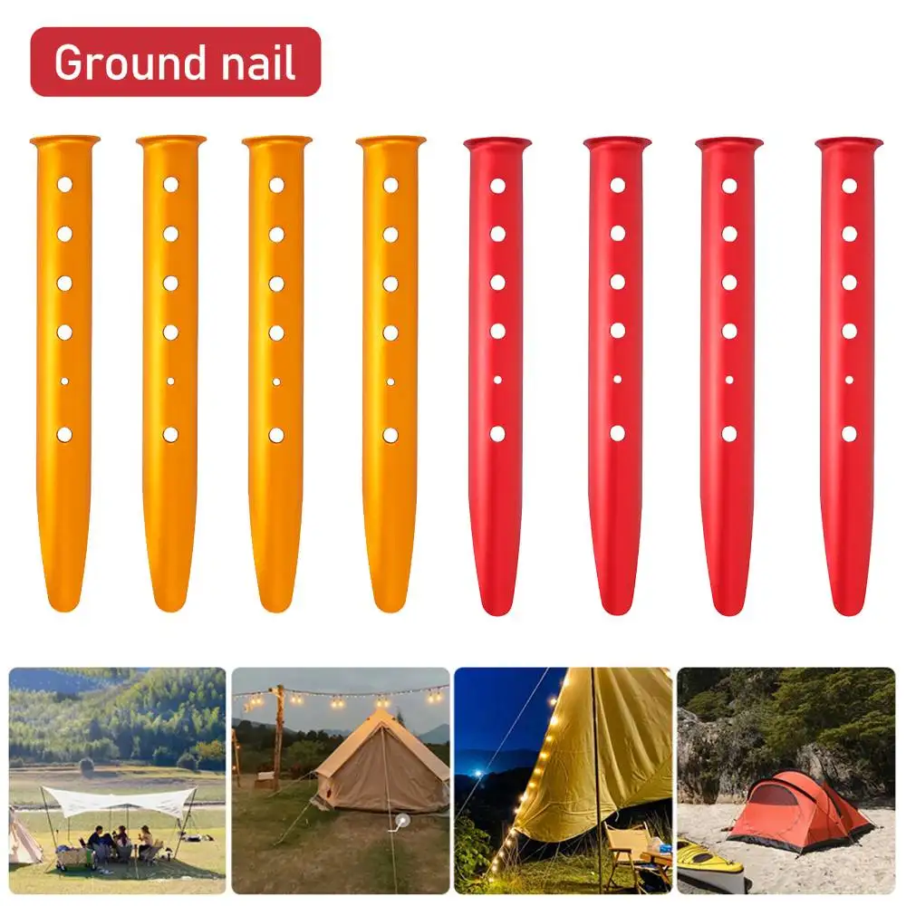 

Песочные колышки для палатки, U-образные Колышки из нержавеющего алюминиевого сплава, для снега, кемпинга, походов, пляжа, аксессуары для пес...