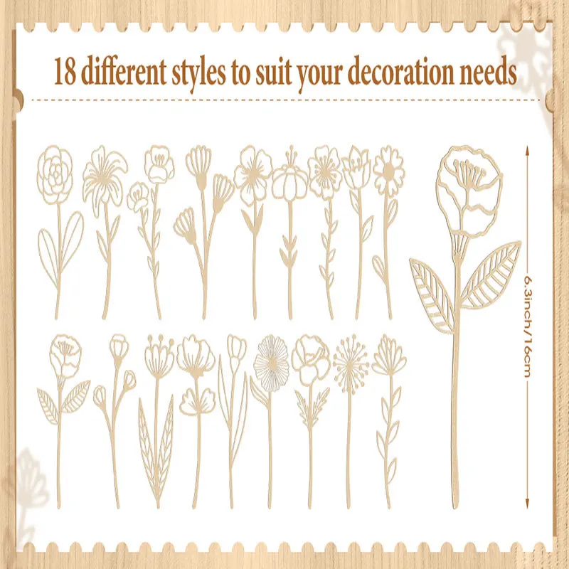 

Искусственные деревянные цветы, букет