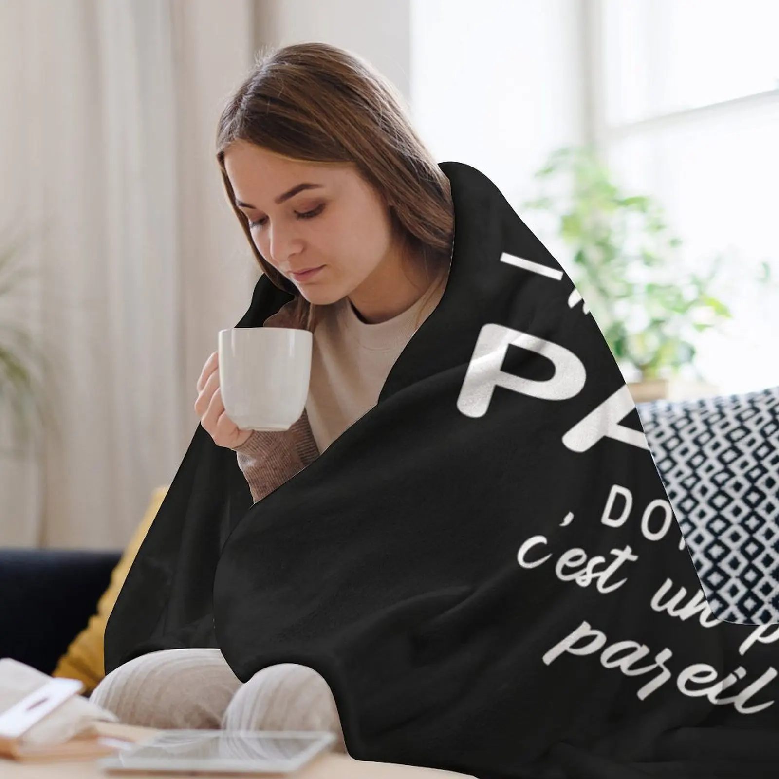 Je Ne Suis Pas Parfait Mais Un Papy Плед Декоративные Кровати Меховые Одеяла Диваны Украшения