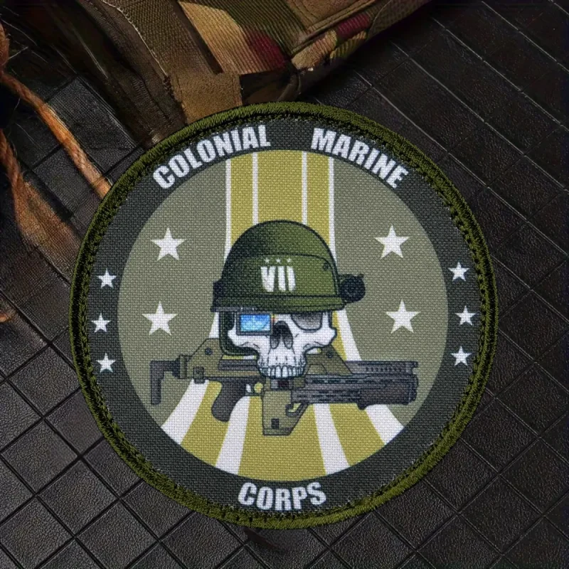 Тактическая нашивка в колониальном корпусе морской пехоты значок с принтом на