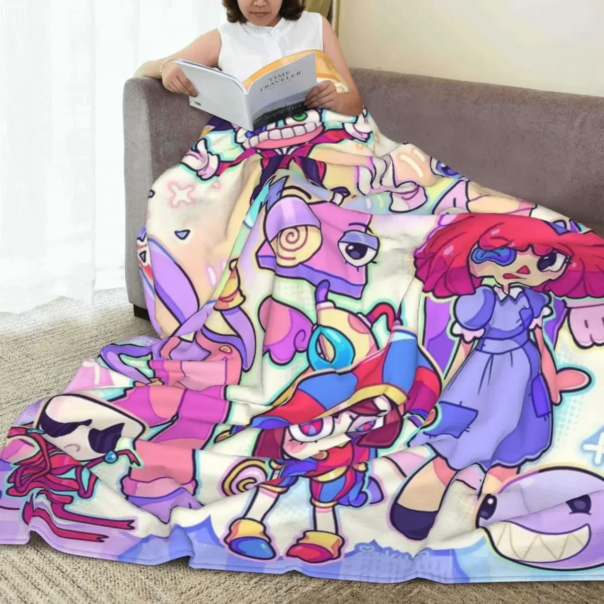 Флисовое Одеяло С Цифровой Цирковой Тематикой