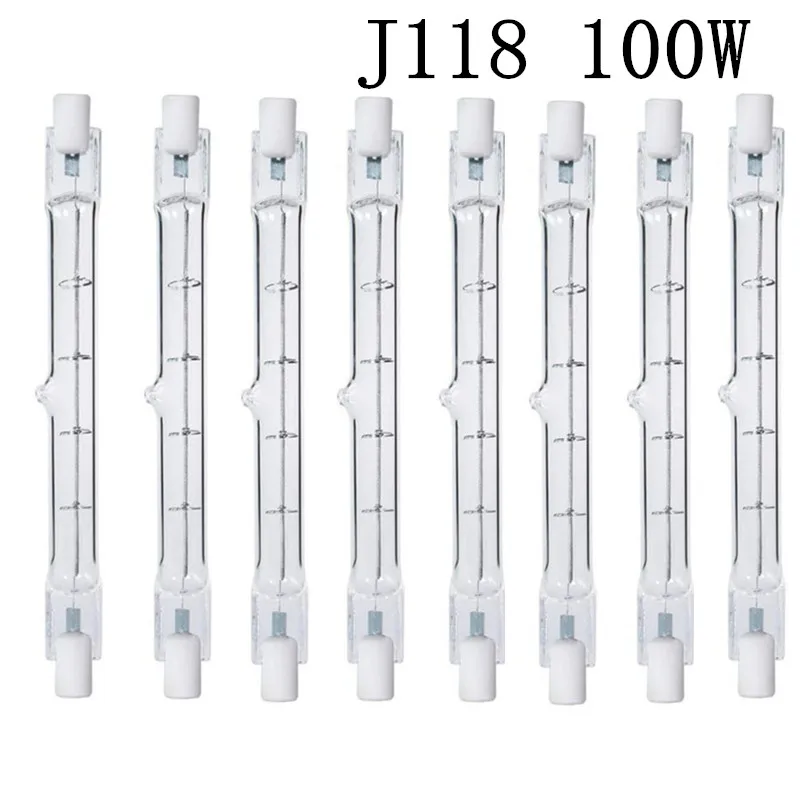 

Светодиодная Лампа R7S J118 COB В Стеклянной Трубке, Высокомощная Замена Для Кукурузных Ламп 100-400 Вт