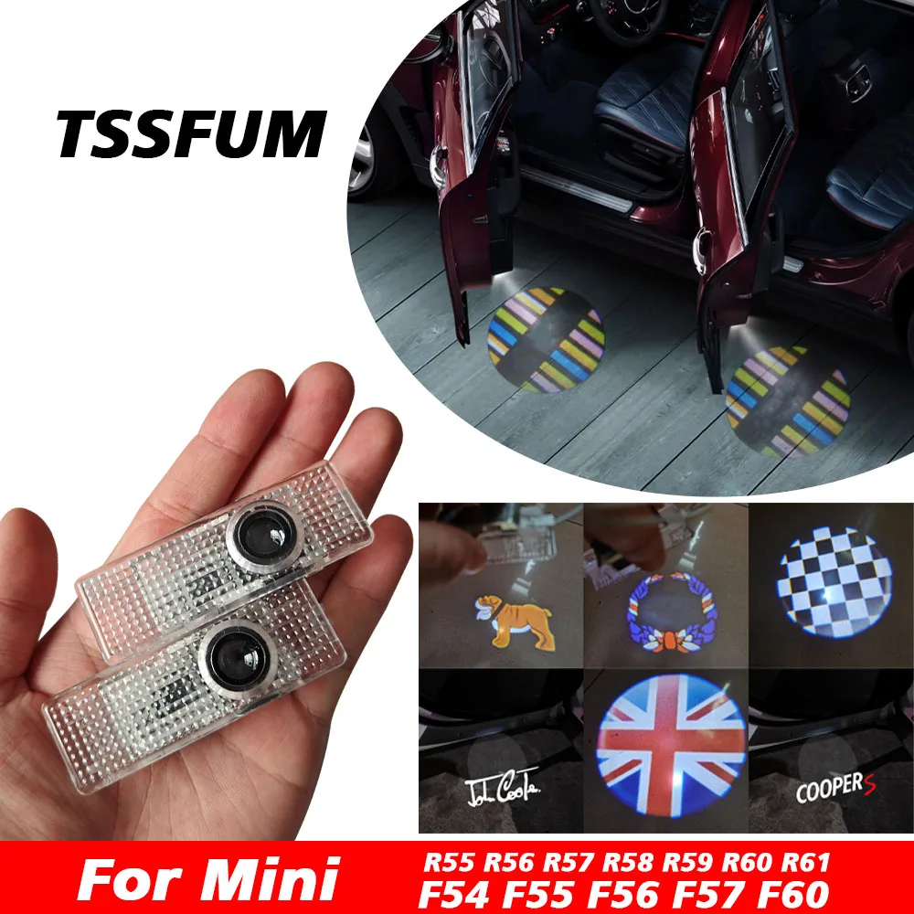 Светодиодный проектор для дверей автомобиля с логотипом, проектор для дверей Mini Cooper S JCW R55 R56 R60 R61 F54 F55 F56 F57 F60 Светодиодный проектор для дверей автомобиля с логотипом, проектор для дверей Mini Cooper S JCW R55 R56 R60 R61 F54 F55 F56 F57 F60
