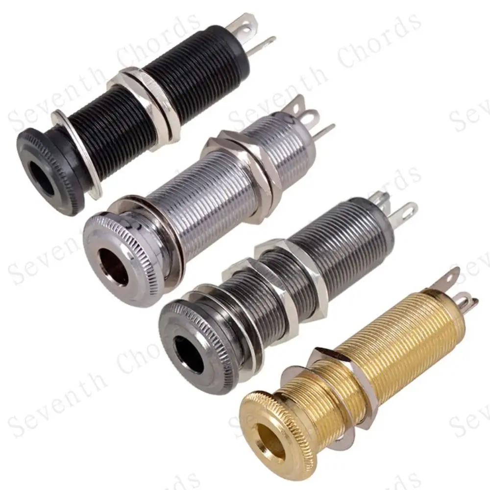 6 35 мм розетка для электрогитары в рубчик 1/4-дюймовая бас-выхода детали