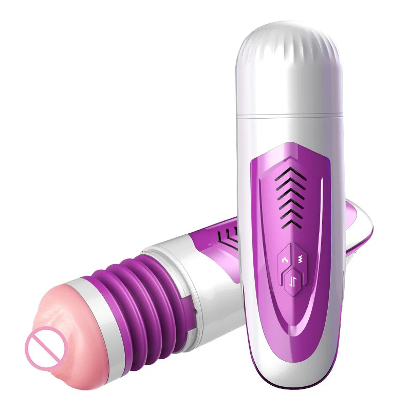 1PCS Powerful Automatic Interactive 10-Vibration Voice Silicone 42 Degree Heating Penis trainer Male Masturbator Sex Toy for Men