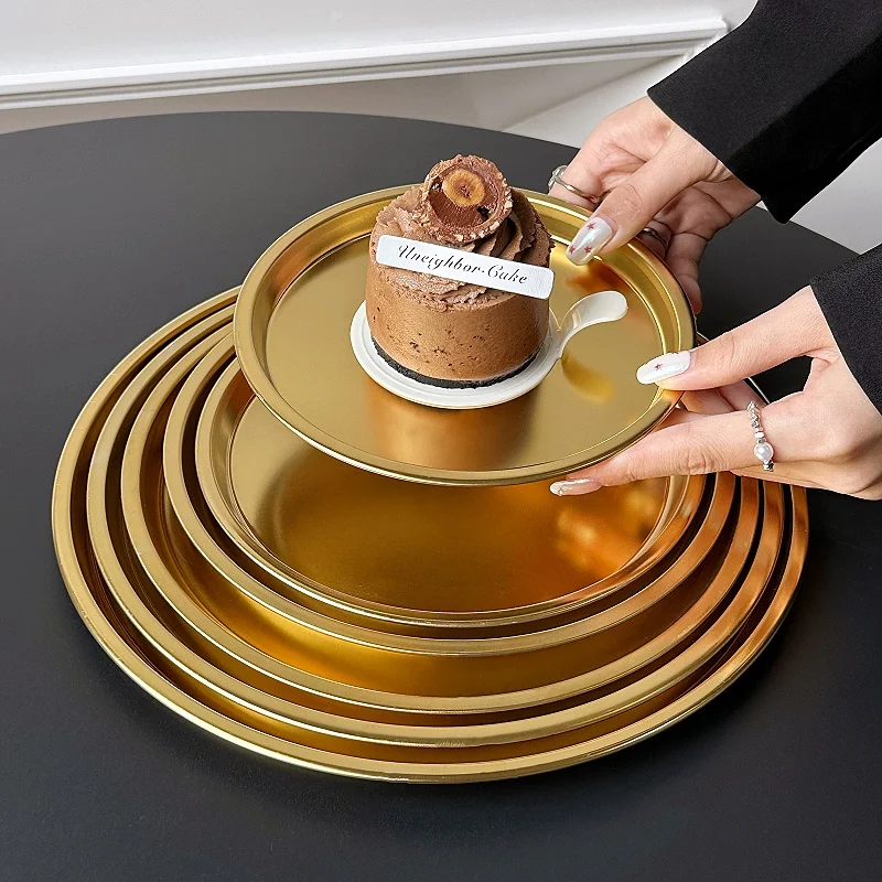 Корейская круглая десертная тарелка из нержавеющей стали 304 поднос для закусок