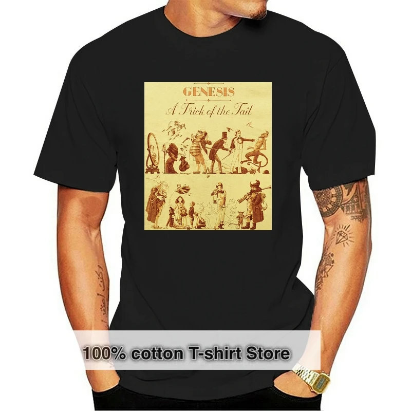 

funny t shirt men novelty tshirt Genesis A Trick Of The Tail T-shirt