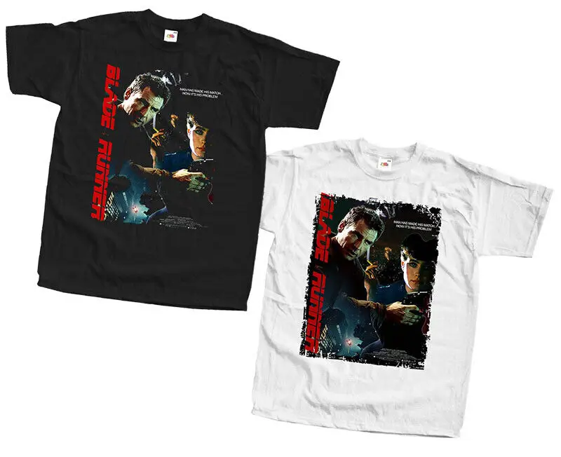 Blade Runner v16 Футболка постер фильма Черный Белый Все размеры от S до 5XL
