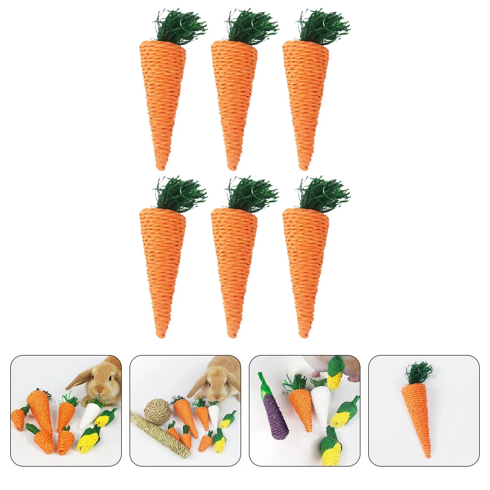 

Toy Toys Rabbit Chew Pet Molarbunny Hamster Easterradish Woven Carrot Chinchilla Hay Teethchewingteething Plaything Edible